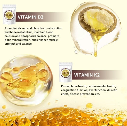 NovaraLabs™ Vitamin D3 + K2 Capsules
