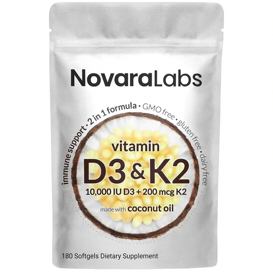 NovaraLabs™ Vitamin D3 + K2 Capsules