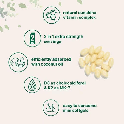 NovaraLabs™ Vitamin D3 + K2 Capsules