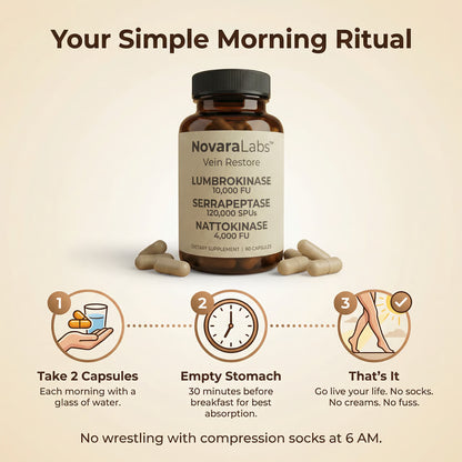 Vein Restore™ | Triple-Enzyme Circulation Support